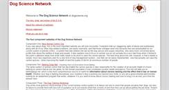 Desktop Screenshot of dogscience.org